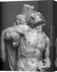 Lorenzo Costa Canvas Paintings - Saint Sebastian [detail] by Gian Lorenzo Bernini